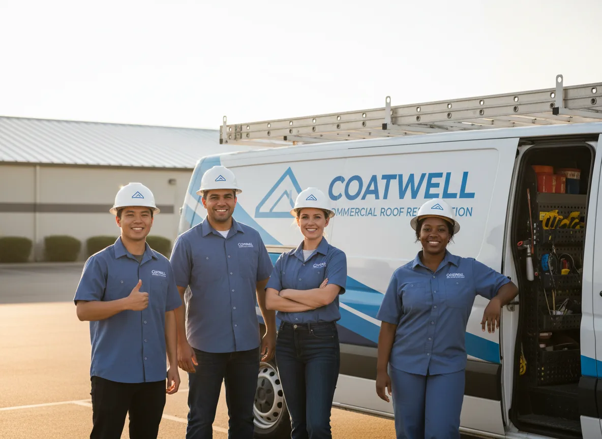 Commercial roof coating company in Comstock, WI