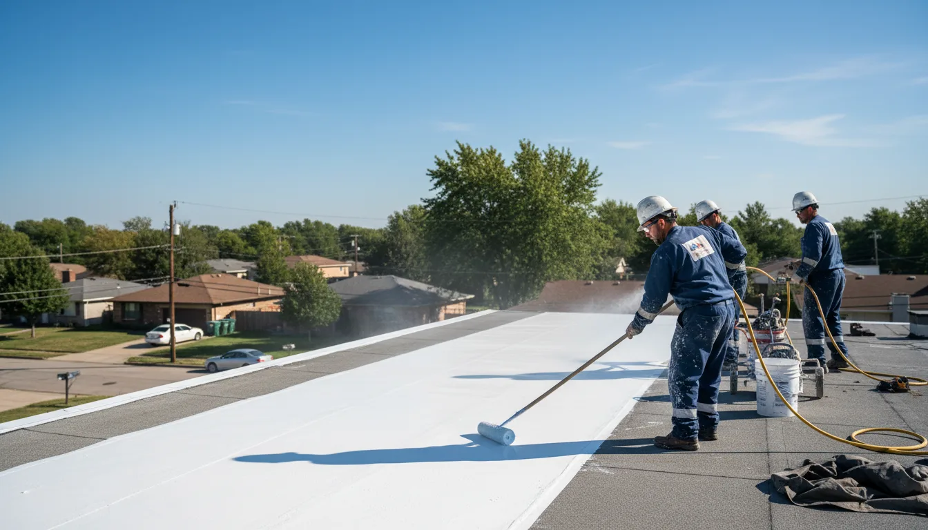 Commercial roof coating in Comstock, WI near me